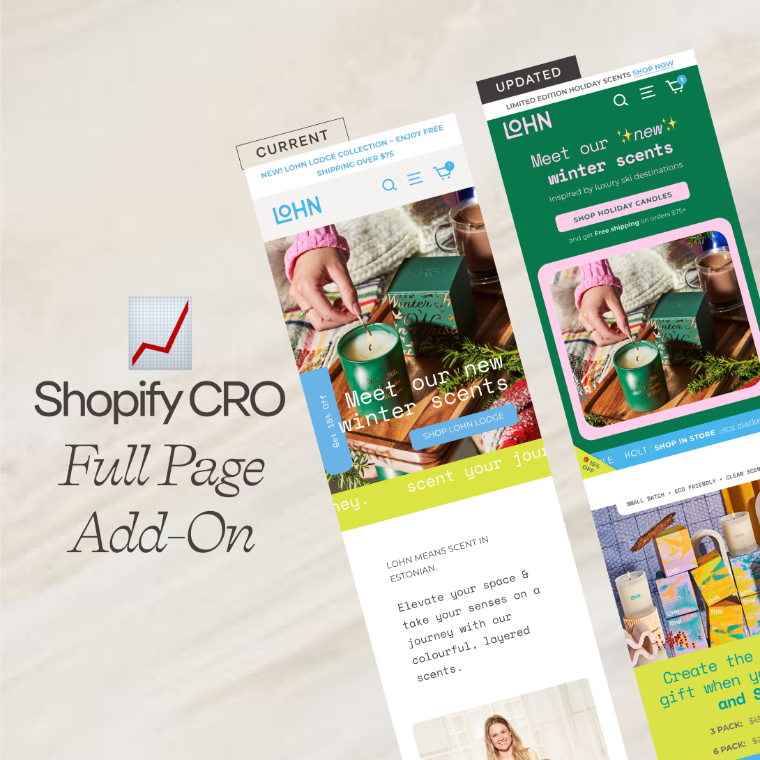 CRO Report Add On: Full Page Mockup