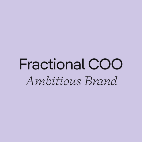 Fractional COO: Ambitious Brands